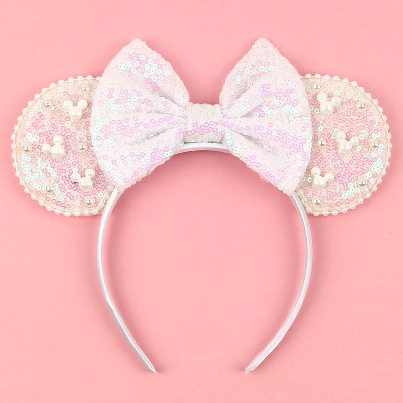 New Trendy Mouse Ears Headband Mickey 3.3"Velvet For Girls Soft Bow Hairband Halloween Festival Party Trip DIY Hair Accessories