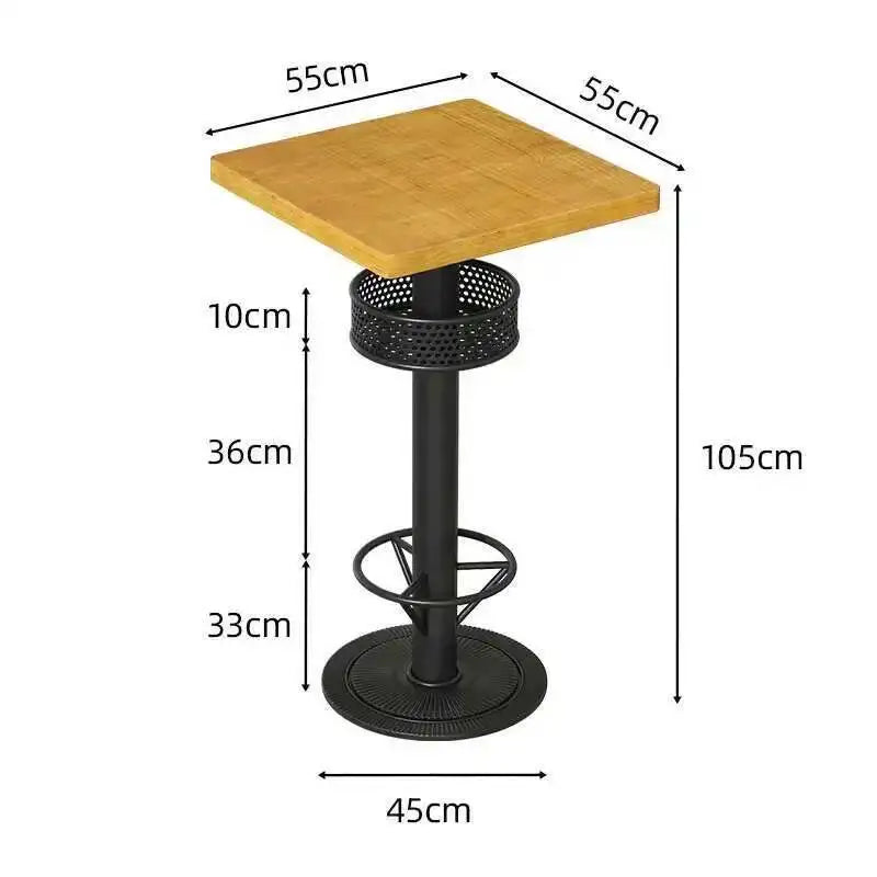 Restaurant Kitchen Bar Tables Side Eat Standing Party Vintage Dining Table Wooden Round Muebles De Cocina Furniture Zt50bt New