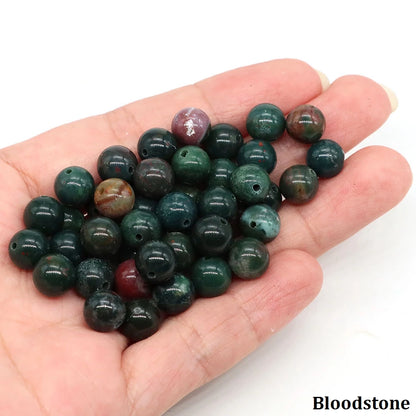 4 6 8 10mm Natural Black Tourmaline Beads Round Smooth Loose Stone Bead For Jewelry Making Diy Bracelet Necklace Accessories