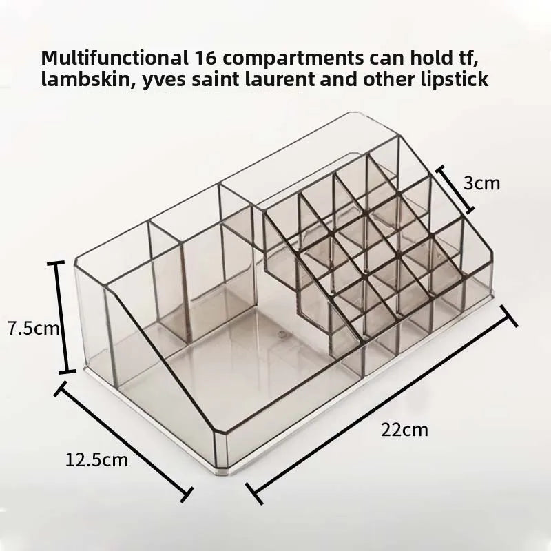 Transparent cosmetics storage box Dresser finishing jewelry lipstick air cushion eyeshadow storage box manufacturer