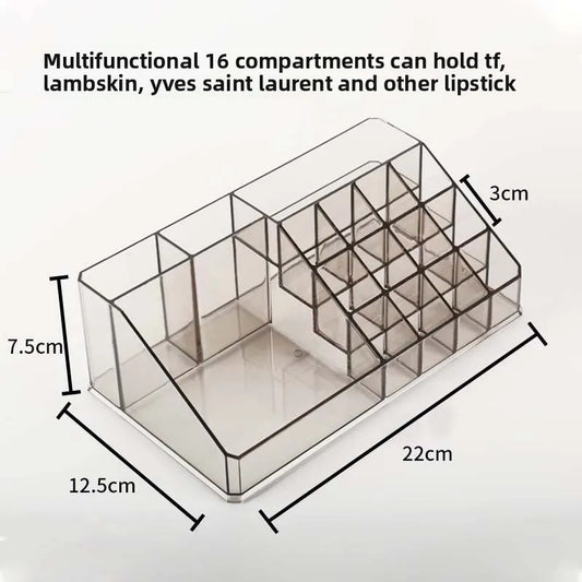 Transparent cosmetics storage box Dresser finishing jewelry lipstick air cushion eyeshadow storage box manufacturer