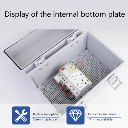 IP66 ABS plastic PC enclosure with hinge latch lock outdoor distribution box waterproof electrical junction box instrument box