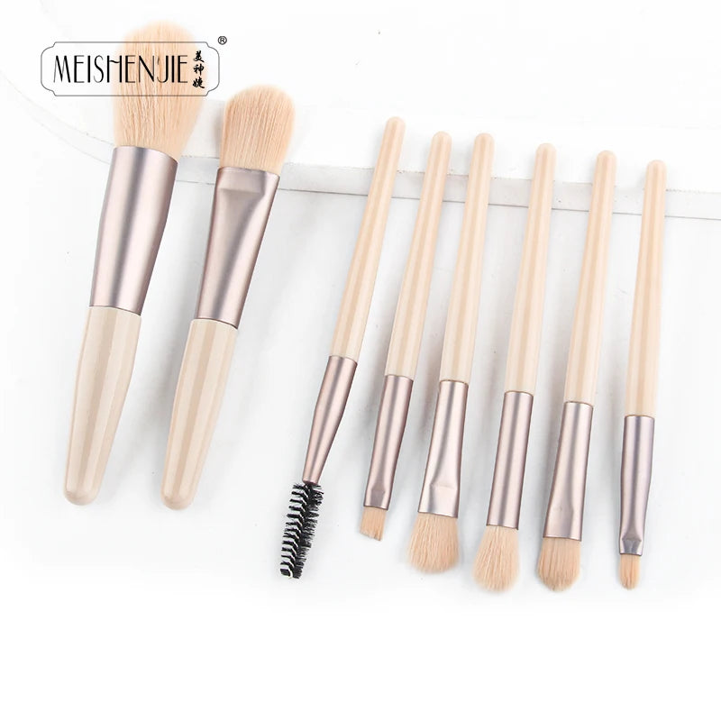 MEISHENJIE 5/8 PCS Makeup Brushes Set Eye Shadow Foundation Women Cosmetic Brush Eyeshadow Blush Beauty Soft Make up Tools Brush