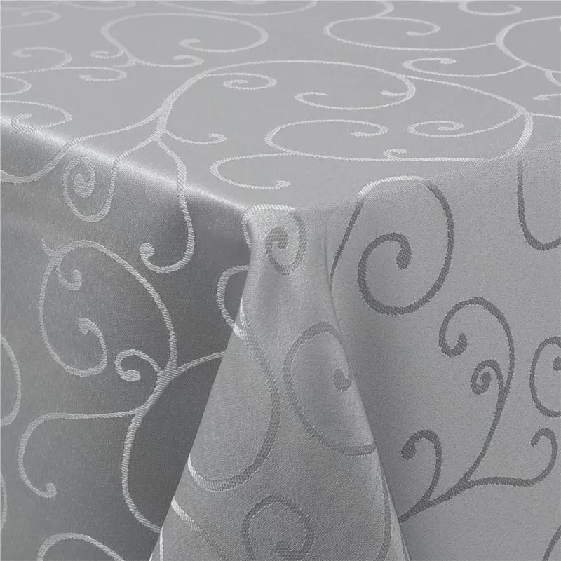 Homaxy Washable Rectangular Tablecloths Kitchen Resturant Easy Care Table Cloths Scratch-Resistant Polyester Damask Table Cloths