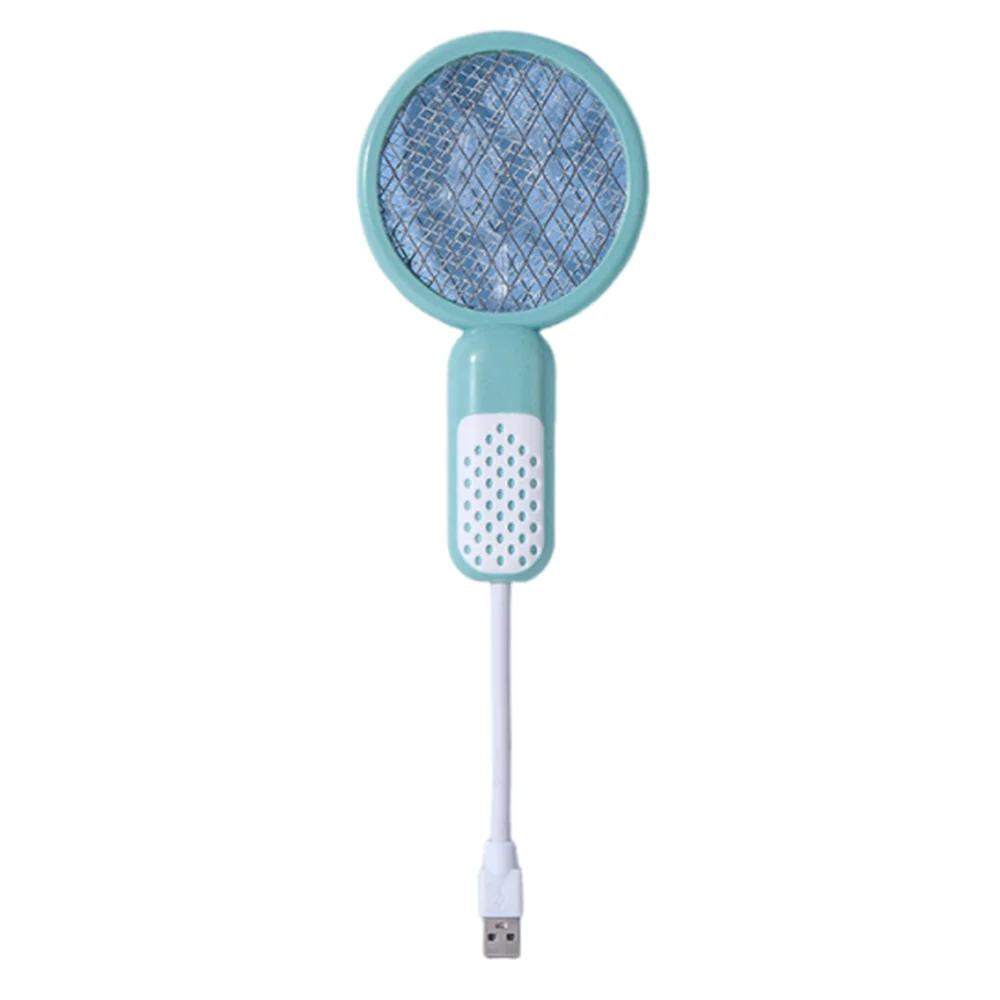 Compact Mini USB Mosquito Swatter UV Light Electric Shock Insect Racket Security Net Portable Fly Bug Zapper Camping