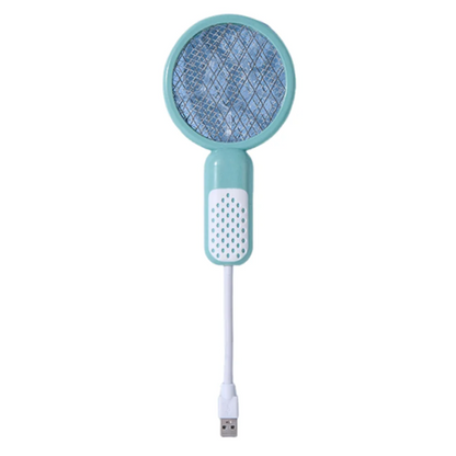 Compact Mini USB Mosquito Swatter UV Light Electric Shock Insect Racket Security Net Portable Fly Bug Zapper Camping