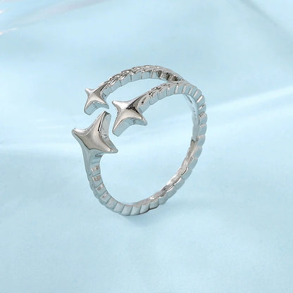 925 Sterling Silver Open Finger Rings For Women Fashion Multilayers Lines Geometric Charm Rings Handmade Exquisite Party Jewelry