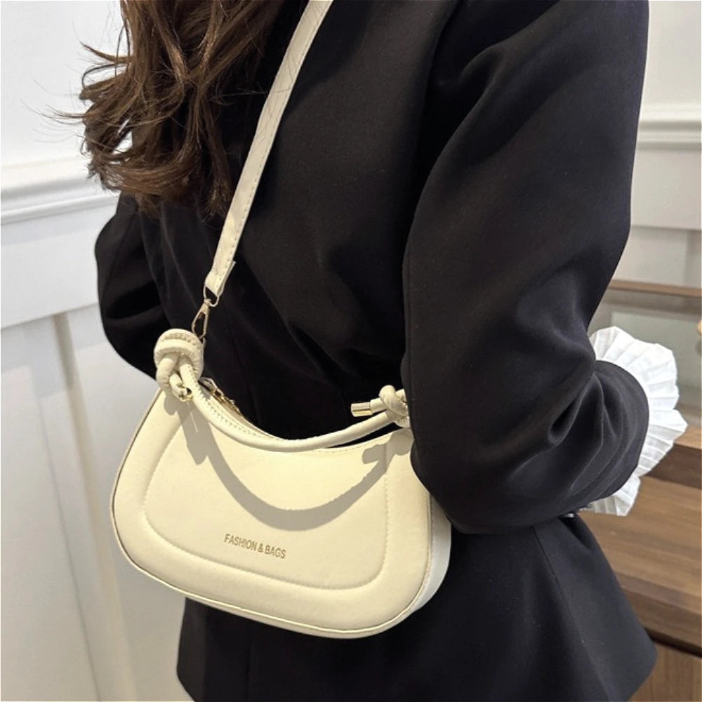 French Luxury Fashion Women's Bag Handbags Ladies Solid Color High-end Texture Versatile Shoulder Bag for Woman