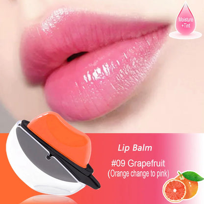 QIBEST Lip-shaped Lipstick Makeup Lazy Lipstick Velvet Matte Moisturizing Lip Gloss Waterproof Non-stick Cup Long Lasting Makeup