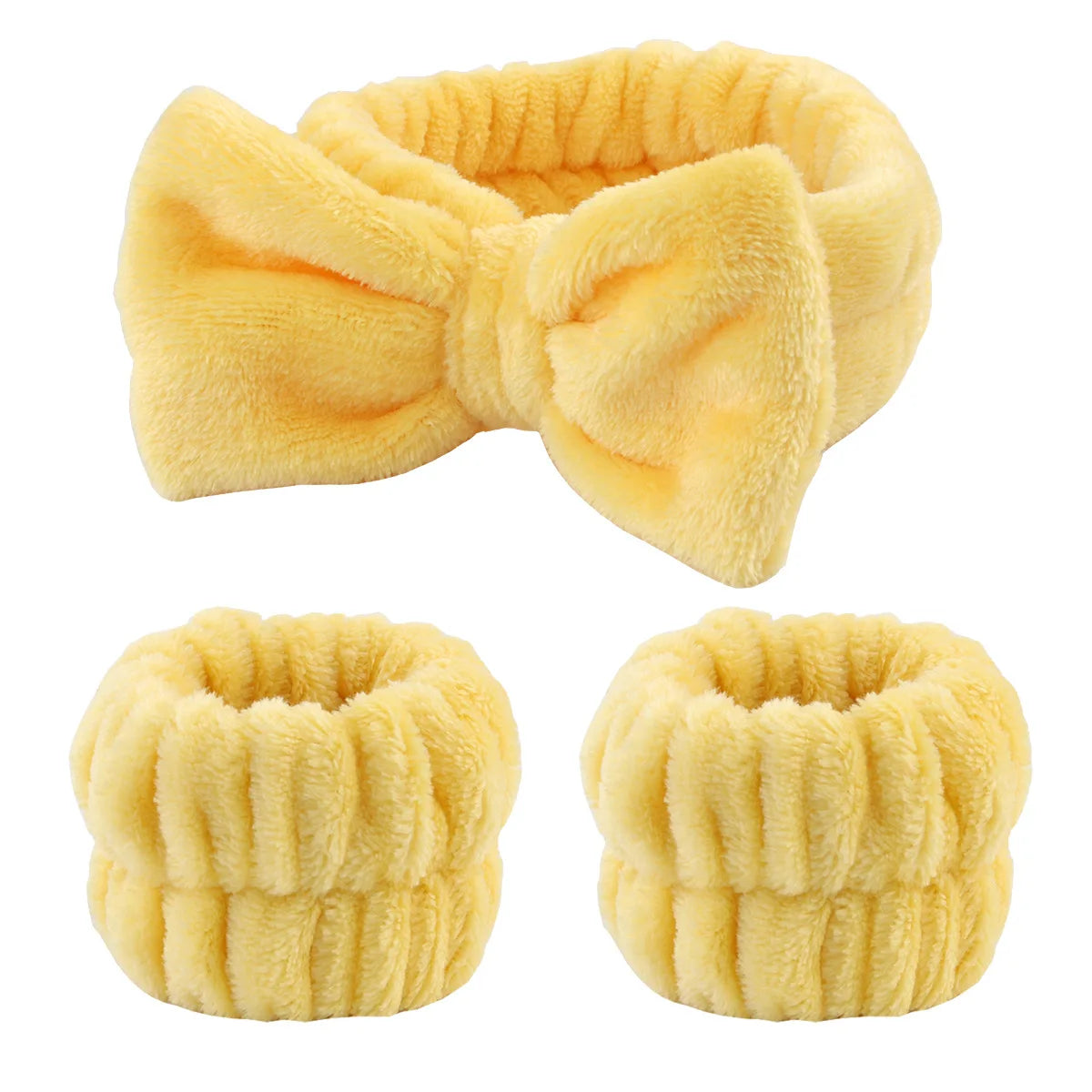 Wash Face Wristband Set Headbands Spa Bathroom Accessories Set Water Absorption Waterproof Wristbands Women Girls Sweatbands