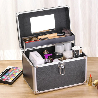 Makeup Box Large Capacity Professional Makeup Artist Portable Double Cosmetic Organizer