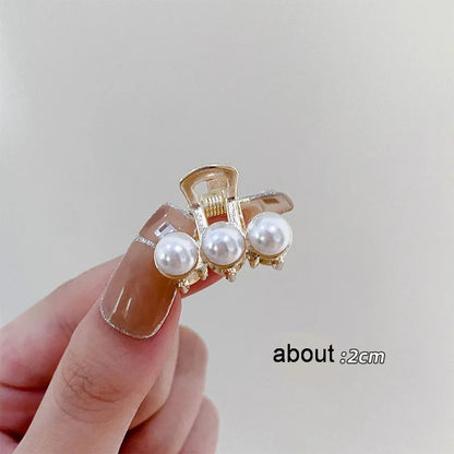 20 Styles Small Pearl Hair Claw Clip For Girls Bow Hairpin Flower Mickey Hairclip Women Mini Bangs Crab Clip barette Accessories