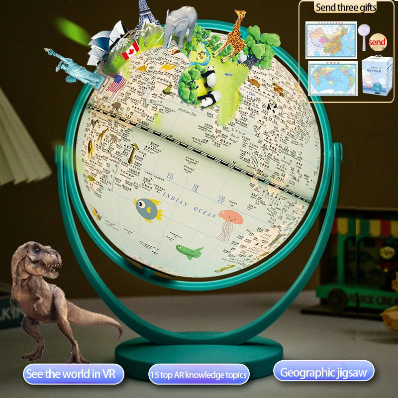 Globe decoration AR intelligent pronunciation desk lamp creative birthday gift for children