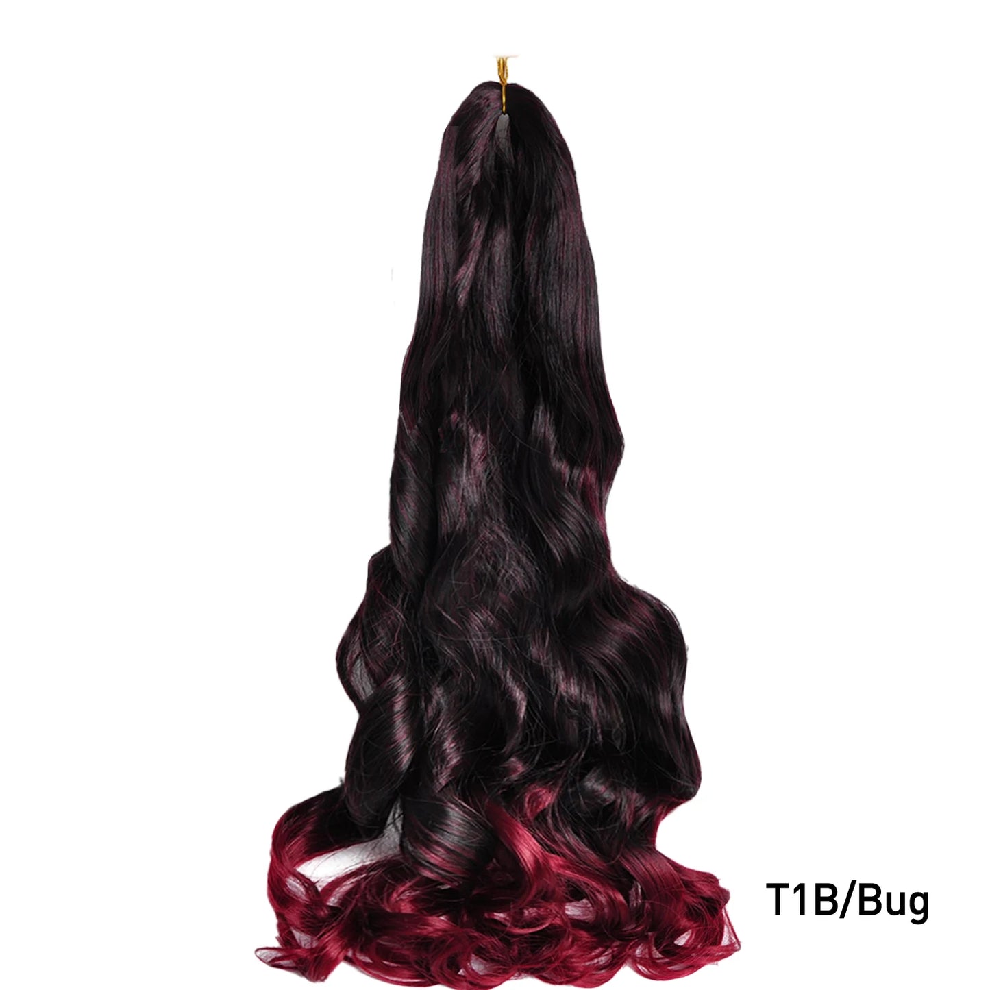 Loose Wave Spiral Curl Braids Synthetic Hair French Curls Braiding Hair Extensions High Temperature Ombre Pre Stretched Hair