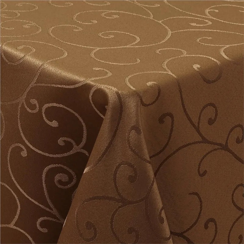 Homaxy Washable Rectangular Tablecloths Kitchen Resturant Easy Care Table Cloths Scratch-Resistant Polyester Damask Table Cloths