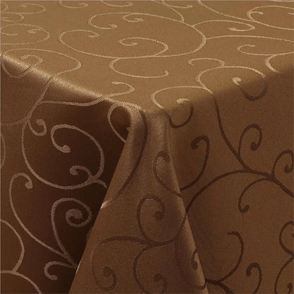 Homaxy Washable Rectangular Tablecloths Kitchen Resturant Easy Care Table Cloths Scratch-Resistant Polyester Damask Table Cloths