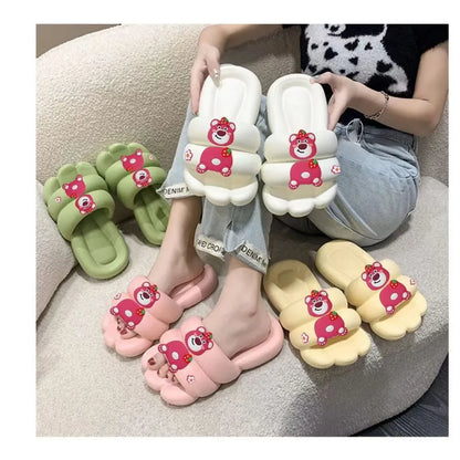 New 2025 Women's Slippers Indoor Home Bathing Anti-slip Deodorant Outdoor Wearable Slip-resistant Home Comfortable PVC Material