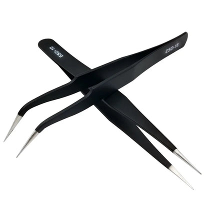 Eyelash extension tweezers beauty makeup tools for lashes building matte eye lashes tweezers false eyelashes tools