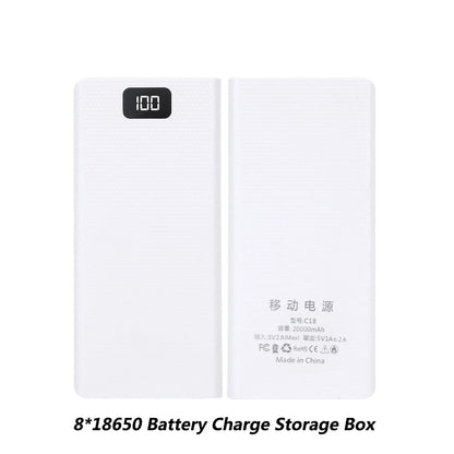 DIY 18650 Power Bank Case External 5V USB Type C Battery Charge Storage Box Shell Without Battery For iPhone Xiaomi Huawei