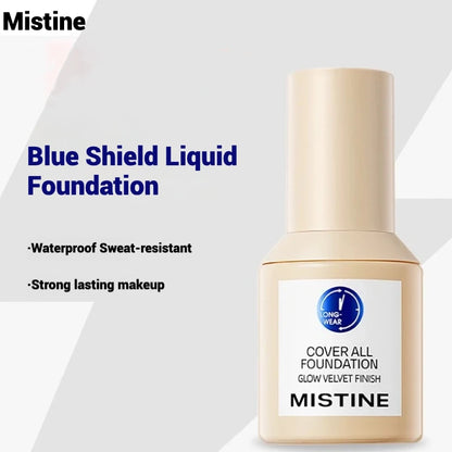 Mistine Liquid Foundation Matte Oil-control Longlasting Waterproof Sweatproof Primer High Concealer Mineral  Makeup Base 30ml