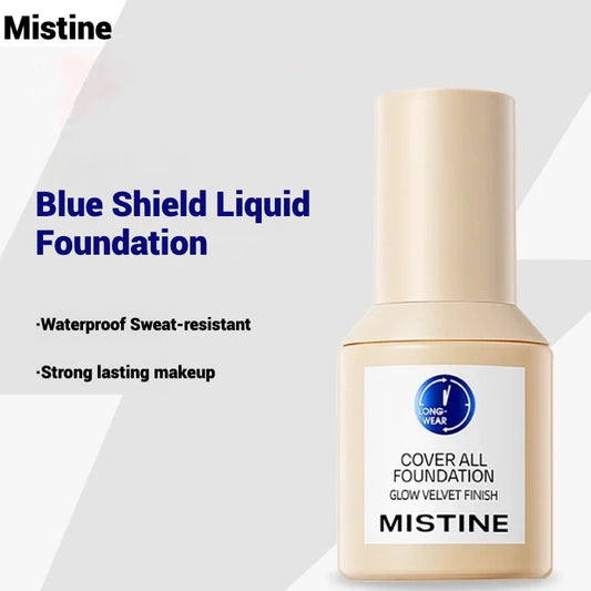 Mistine Liquid Foundation Matte Oil-control Longlasting Waterproof Sweatproof Primer High Concealer Mineral  Makeup Base 30ml