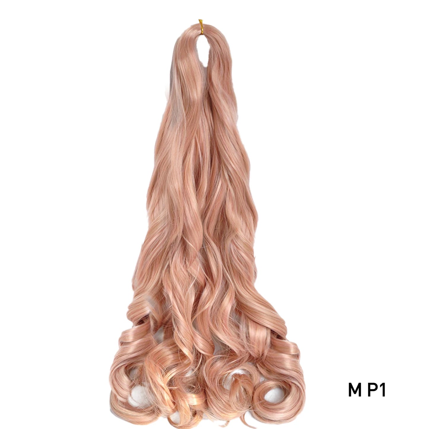 Loose Wave Spiral Curl Braids Synthetic Hair French Curls Braiding Hair Extensions High Temperature Ombre Pre Stretched Hair