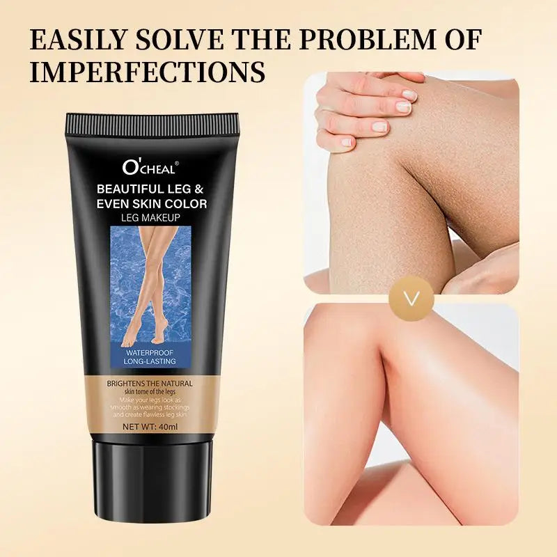 [MA]1Pc Waterproof Leg Makeup Lotion - Even Skin Tone Body Foundation For Tattoo Cover Up Lasting Body Tanning Solution