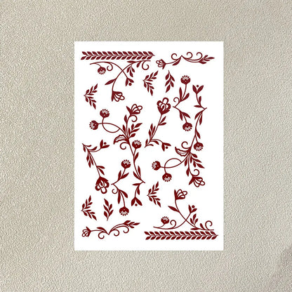 Waterproof Henna Tattoo Stickers for Women Flower Instant Fake Tattoo for Hand Temporary Tattoos for Wedding Party Festival