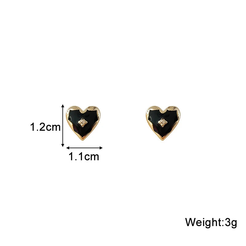 New Asymmetric Women's Black Hanging Earrings Hollow Crystal Drop Earrings Rock Geometric Statement Dangle Earrings aretes