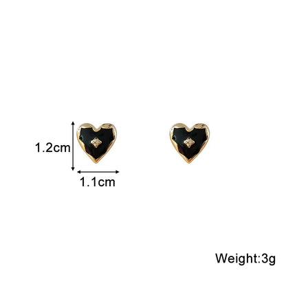 New Asymmetric Women's Black Hanging Earrings Hollow Crystal Drop Earrings Rock Geometric Statement Dangle Earrings aretes