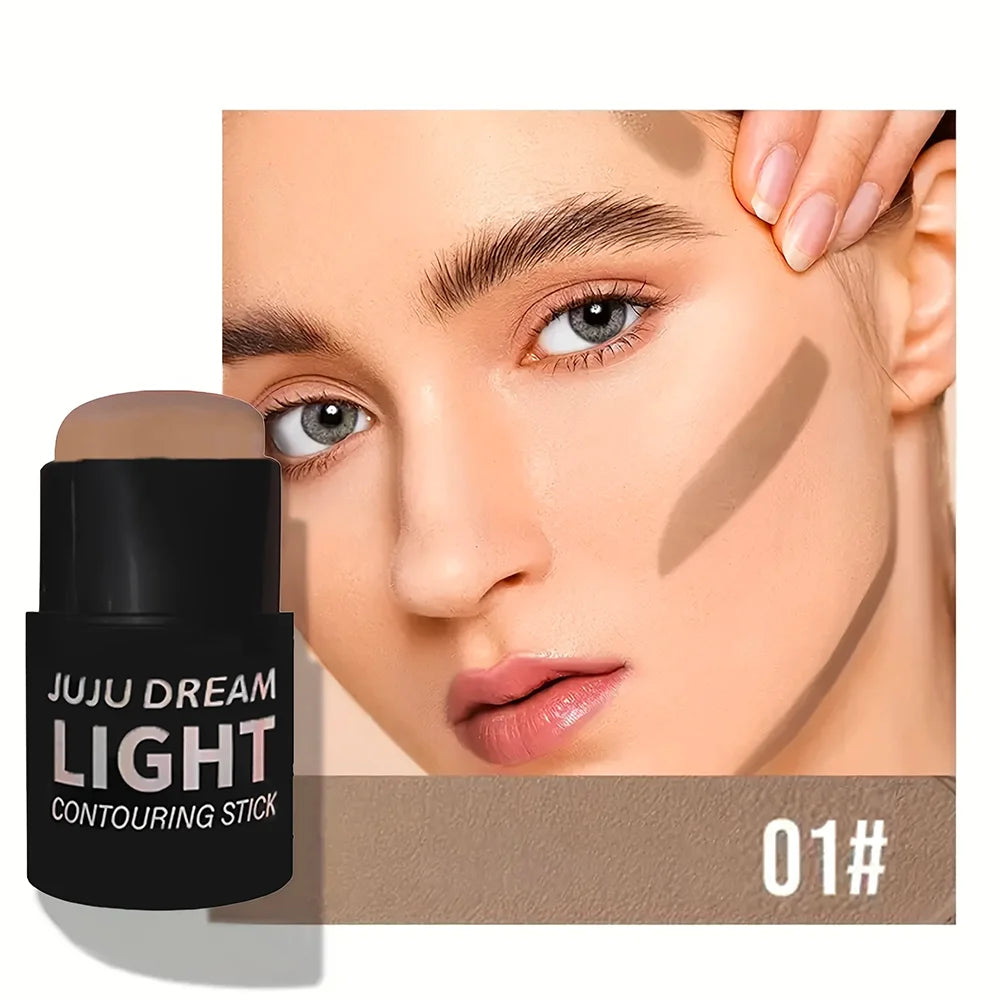 Concealer & Contour Stick, Covers Dark Circles & Acne, Waterproof Long-Lasting, Multi-Use, Unisex, Safe