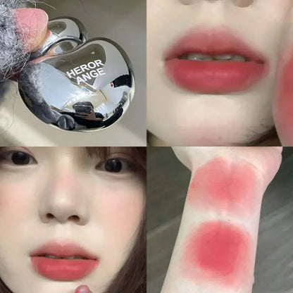 6-Color Lasting Matte Lip Gloss Non-Stick Cup Velvet Smooth Pomegranate Color Plump Lips Waterproof Smudge-proof Lipglaze Makeup