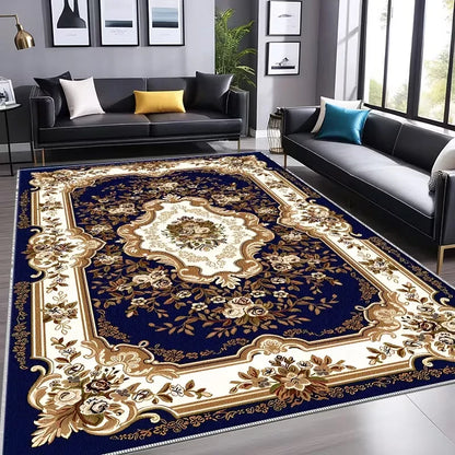 Baroque Style Area Carpet Is Lightweight Suitable for Bedroom Living Room Dining Room Study Corridor and Room Home Decoration