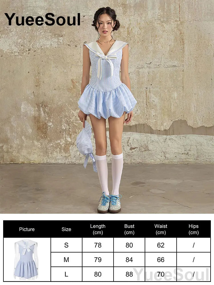 Blue Mini Dress Summer Sleeveless Slim Sexy Women Dresses 2025 New Sweet Cute Evening Party Casual High Street Y2K Dress