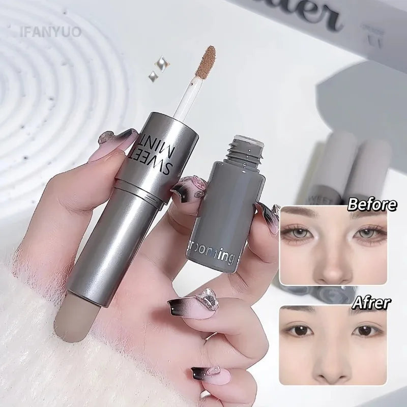 Matte Concealer Contour Stick Moisturizing Lasting Smooth 3D Nose Shadow Waterproof Face Highlight Brighten Contour Makeup Pen