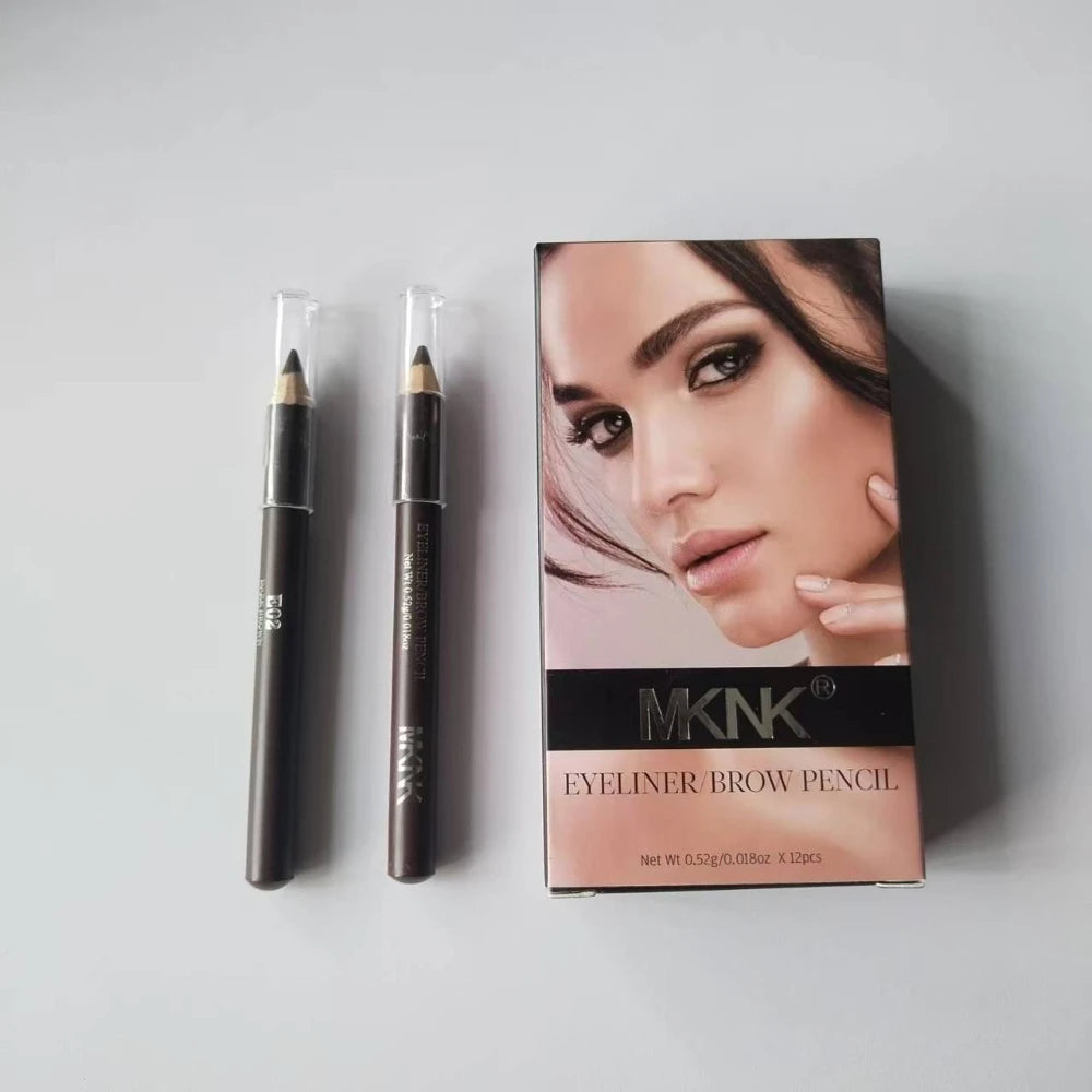 Professional Multi-Function Wooden Makeup Pencil Waterproof For Eyebrows & Eyeliner  All-in-One Precision Tip Long Wear Cosmetic