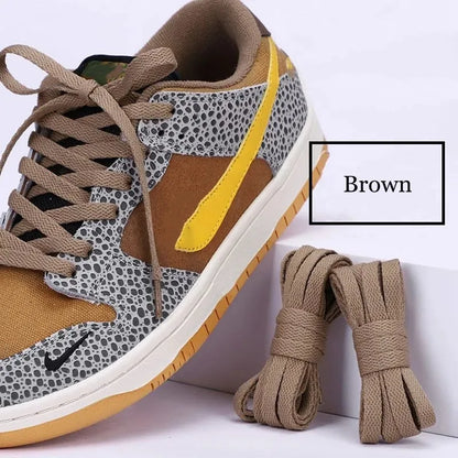 1 pair flat shoes Solid color shoelaces Canvas shoes sports and leisure shoelaces length 100/120/140/160/180cm Shoe accessories