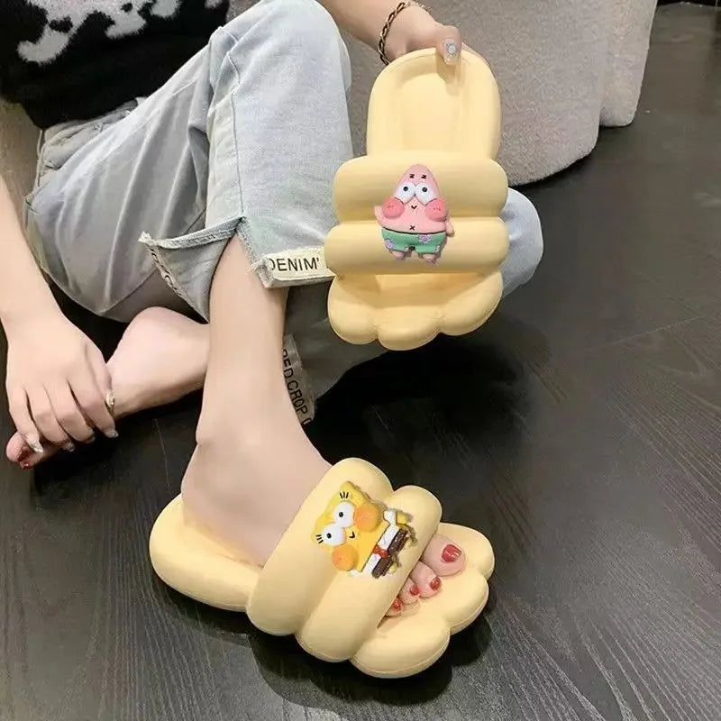 New 2025 Women's Slippers Indoor Home Bathing Anti-slip Deodorant Outdoor Wearable Slip-resistant Home Comfortable PVC Material