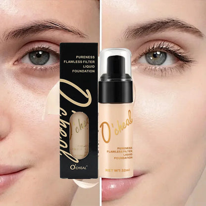 Waterproof foundation make-up concealer, long-lasting moisturizing, can build coverage and create a natural look