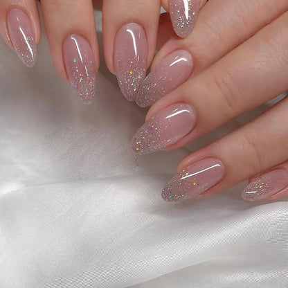 Wholesale Price Press On Nails Ballerina Medium Coffin False Nails French Tip Nails Manicure Stick On Nails Acrylic Fake Nails