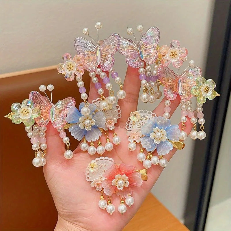 2pc Cute Women's Boutique Hair Accessories Resin Sweet Cute Hair Clips Suitable for Girls' Daily Activities Wear Elegant Hairpin