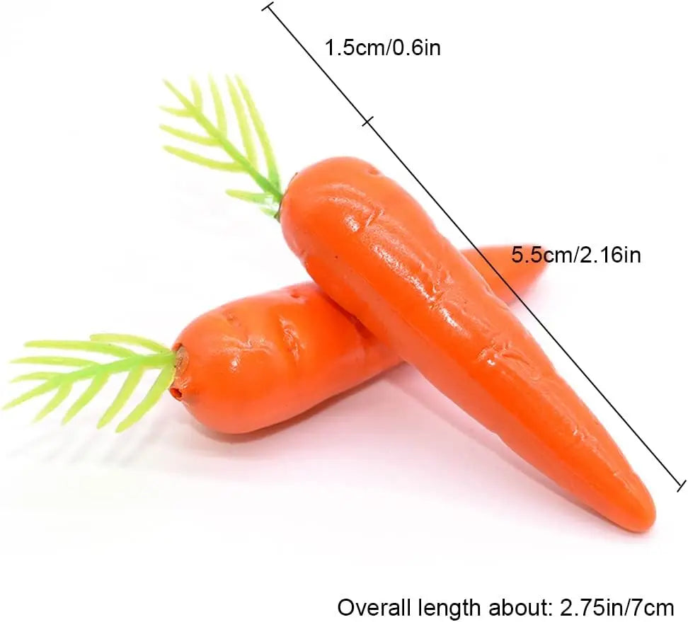 Easter Decoration Artificial Fake Carrots Artificial Carrots Lifelike Mini Carrots For Table Centerpieces Garden Display Home
