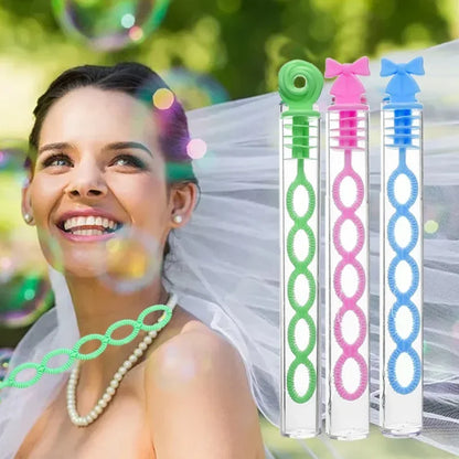 100/10PCS Colorful Bubble Soap Bottles 5 Holes Wand Tube Bubble Empty Soap Bottles Tube Wedding Gifts Birthday Party Decoration