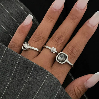 2024 Silver Color Rhinestone Ring Multi-layer Winding Rings for Women Wedding Full Zircon Finger Rings Fashion Jewelry Gifts
