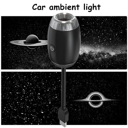 New Atmosphere Projection Home Car Ambient Light Large Range Projection Romantic Atmosphere Lamp Multiple Scenes USB Plug & Play