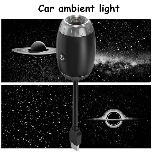 New Atmosphere Projection Home Car Ambient Light Large Range Projection Romantic Atmosphere Lamp Multiple Scenes USB Plug & Play