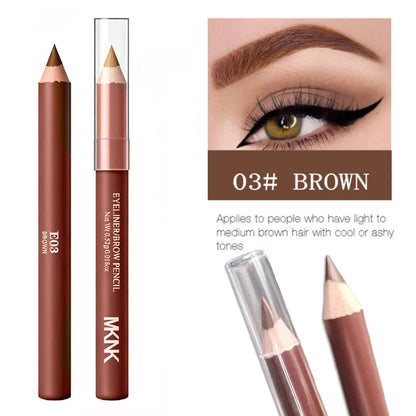 Professional Multi-Function Wooden Makeup Pencil Waterproof For Eyebrows & Eyeliner  All-in-One Precision Tip Long Wear Cosmetic