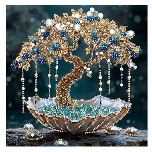 DIY money tree Special Shape Diamond Art Painting Kit for Adult Beginner,Crystal Diamond Dot Kit for Home Wall Decoration Gift
