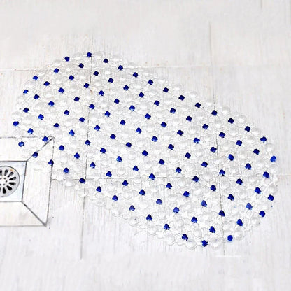 PVC Anti-slip Bath Mat with Suction Cup Soft Shower Mat Massage Anti-slip Bath Home Bathroom Accessories