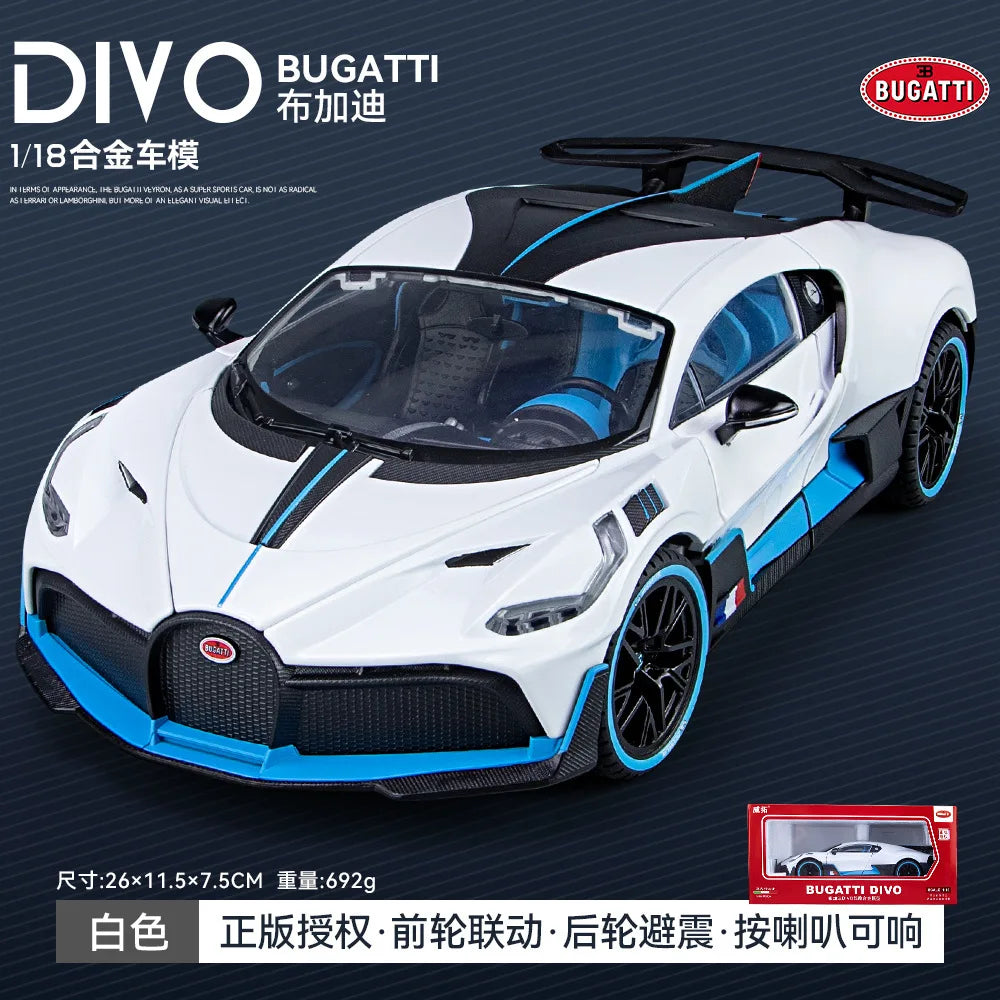 1:18 Scale Luxury Alloy Car Model Fashionable Collectible Vehicle Decoration Blind Box Non-Remote Control Toy from Mainland Chin